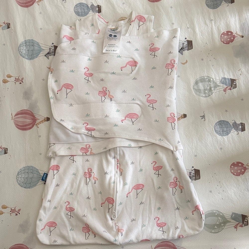 Halo Pink Flamingo Newborn SleepSack Swaddle